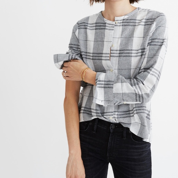 Madewell flannel button-up - Picture 4 of 5